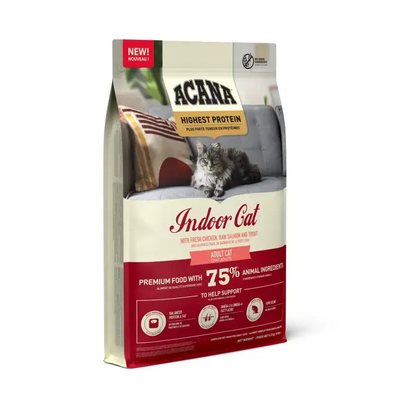 ACANA アカナインドアエントリー 全猫種，全年齢対象　4.5キロ　カナダ製 インドアキャット – 【公式】アカナ・オリジン｜カナダ産 First Class